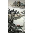 王重兴－秋风旧痕图 类别: 国画山水作品